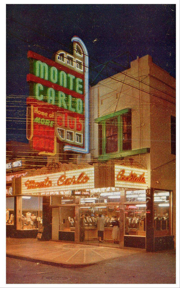 Monte Carlo Club Vintage Postcard Las Vegas Nevada Kodachrome RPPC SC755 - Suthern Picker