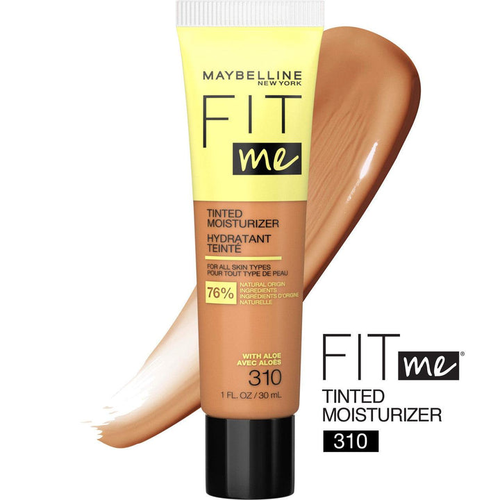 Maybelline Fit Me Tinted Moisturizer Natural Coverage Face Makeup #310 1 Count - Suthern Picker