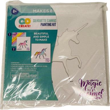 New Image Group Silhouette Canvas Painting Kit Unicorn 6 X 6 - Suthern Picker