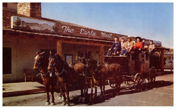 Hotel Last Frontier Stage Coach Ride Vintage Postcard RPPS Kodachrome Las Vegas - Suthern Picker