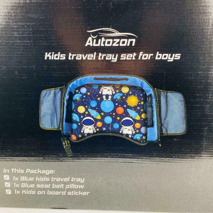 Autozon Kids Travel Tray Set For Boys Auto Activity Organizer NIB Space Theme - Suthern Picker