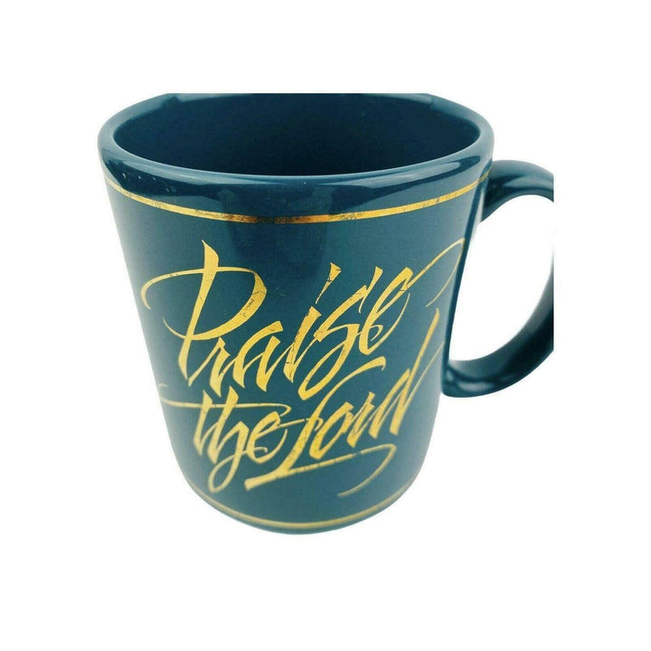 Praise The Lord PTL Green Coffee Mug Cup Abbey Press 10 oz. - Suthern Picker