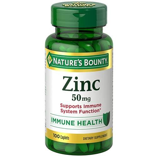 Nature's Bounty Zinc 50 mg Caplets 100 ct 12/2024 - Suthern Picker