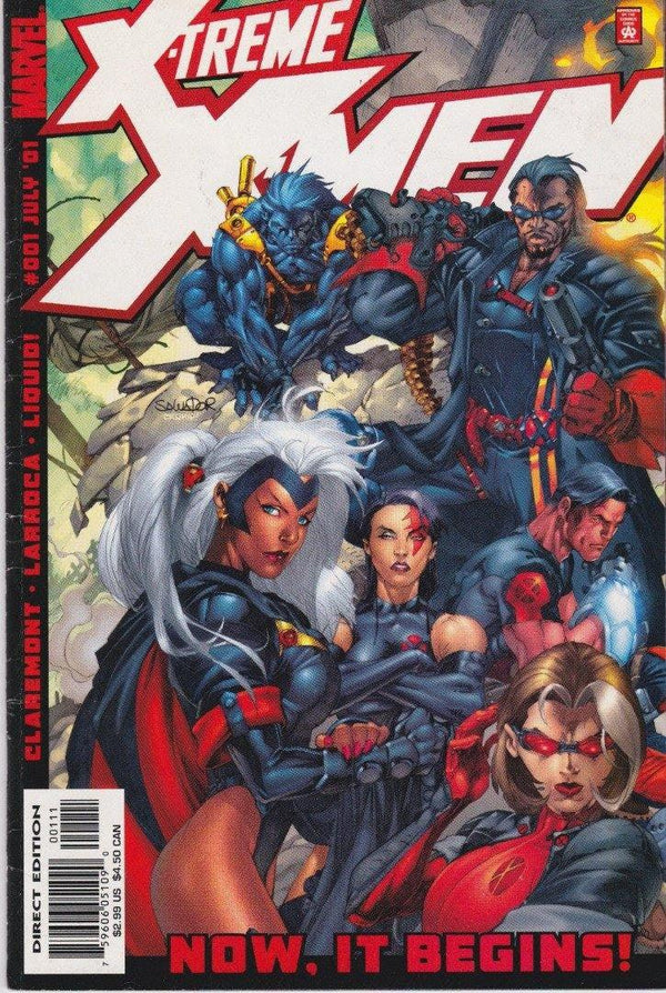 Xtreme Xmen Now It Begins Marvel Issue #001 July 2001 Claremont Larroca Liquid - Suthern Picker