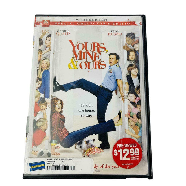 Yours, Mine, Ours DVD 2006 Widescreen Version Dennis Quaid Rene Russo - Suthern Picker