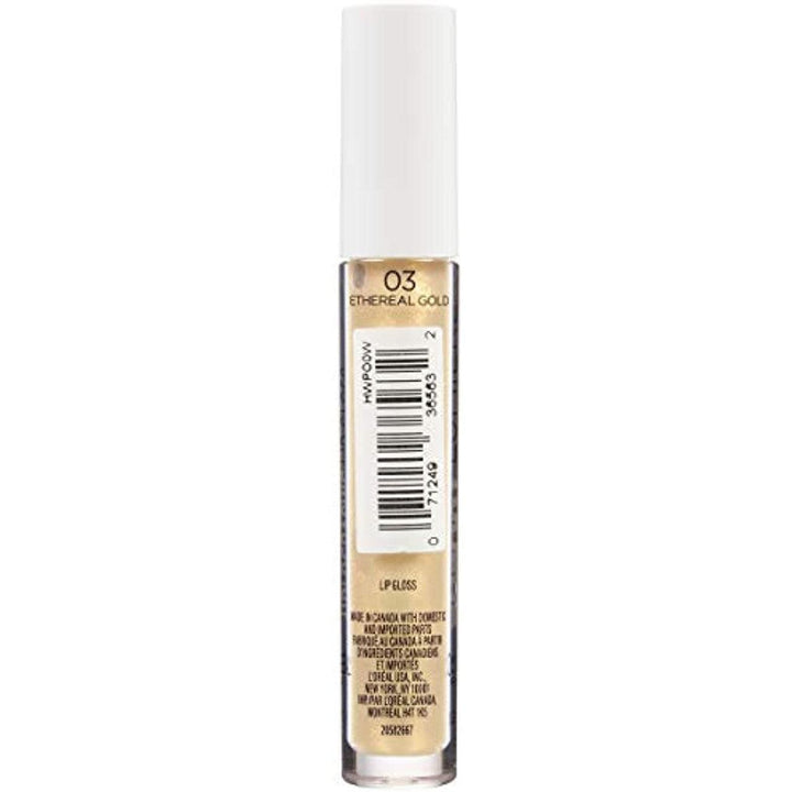 L'Oreal Paris Makeup Galaxy Lumiere Holographic Lip Gloss Ethereal Gold 03 - Suthern Picker