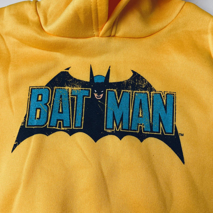 Boys 2T Batman Hoodie Sweat Shirt Yellow New With Tags NWT - Suthern Picker