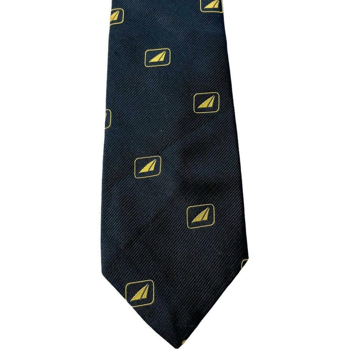 G. S. Harvale & Co. Ltd. Men's Neck Tie Black Airline Logo 100% Silk - Suthern Picker