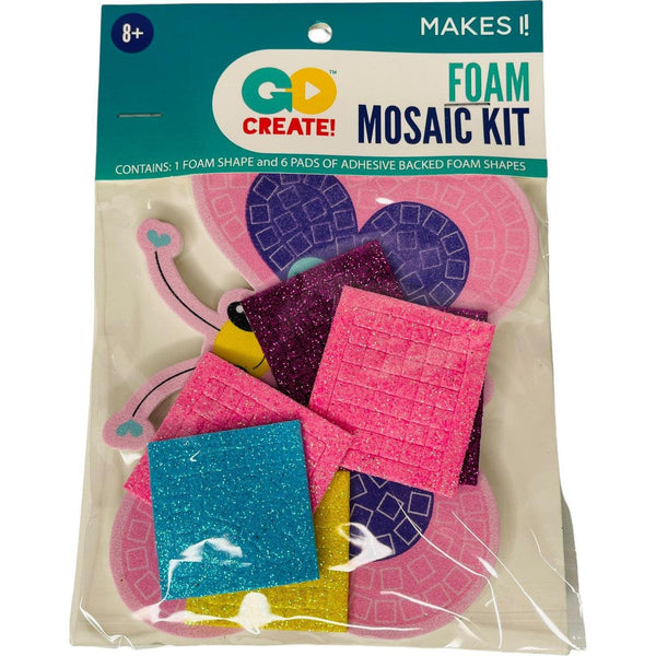 New Image Group Foam Mosaic Kit Butterfly Go Create Ages 8+ - Suthern Picker