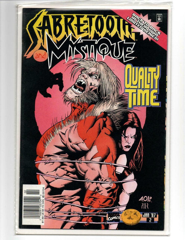 Sabretooth & Mystique #2 January 1997 Comic Book Quality Time Limited Series - Suthern Picker