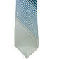 Austin Manor Men's Neck Tie Blue White Stripe Silk Polyester 45590 - Suthern Picker