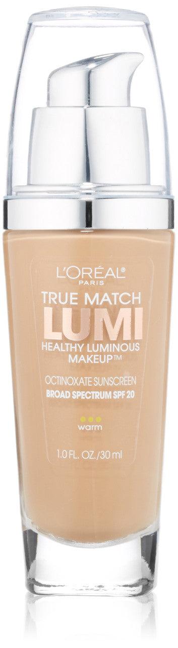 L'Oréal Paris True Match Lumi Healthy Luminous Makeup W6 Sun Beige 1 fl. oz. - Suthern Picker