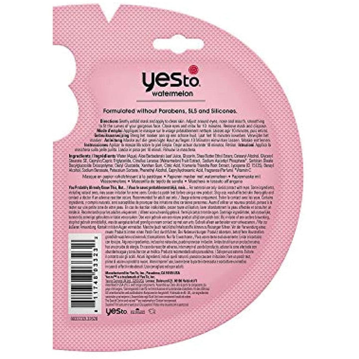 Yes To Watermelon Super Fresh Paper Mask Light Hydration 0.6 oz. - Suthern Picker