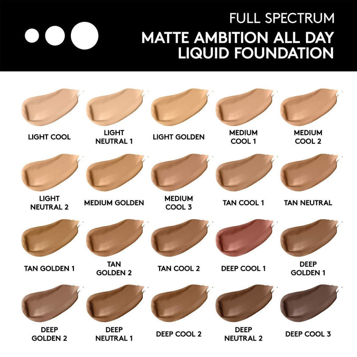 COVERGIRL Matte Ambition All Day Foundation Tan Cool 2 1.01 Ounce FS315 - Suthern Picker