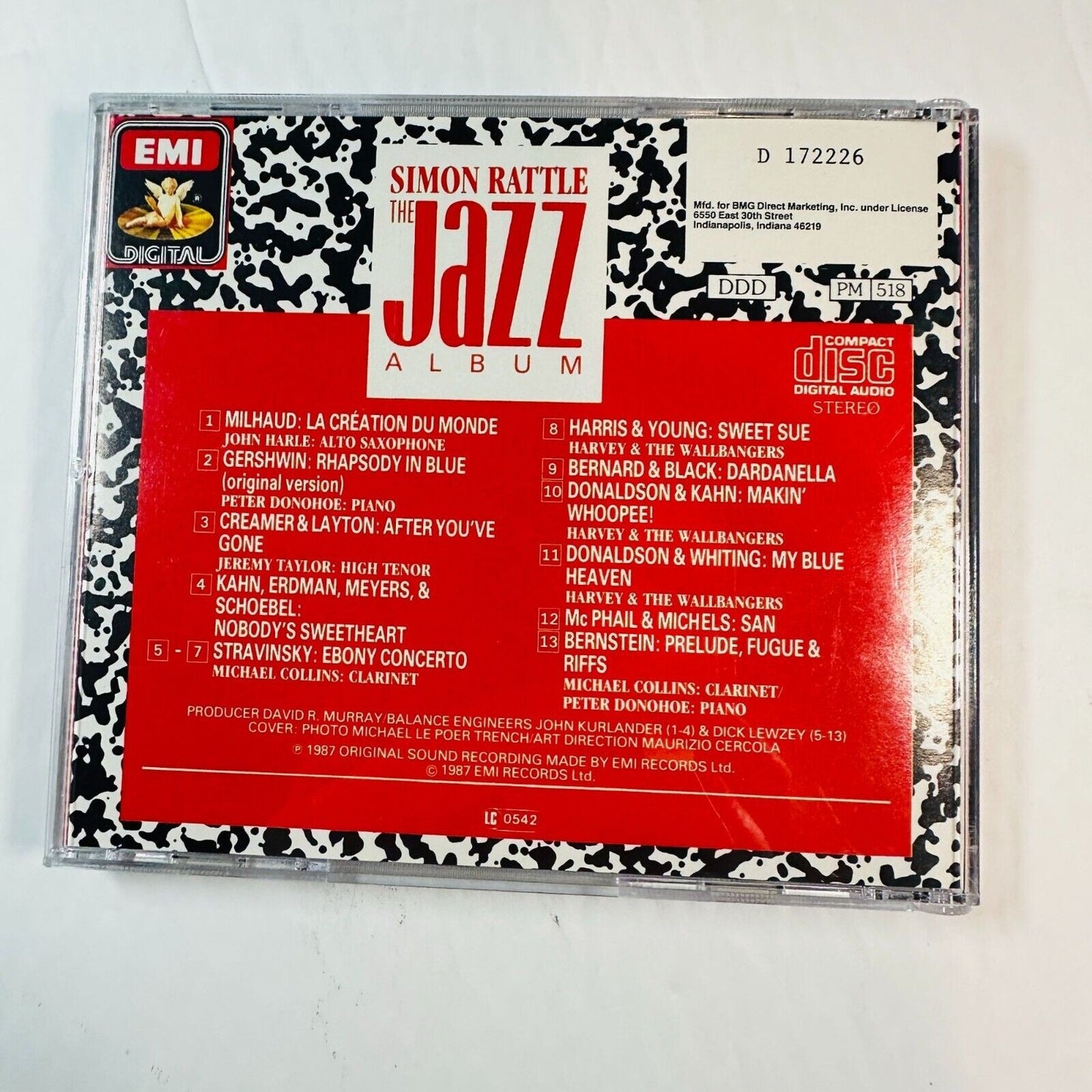 Simon Rattle The Jazz Album CD Tribute To Jazz Age Gershwin Milhaud Stravinsky