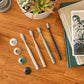 Bogobrush Compostable Toothbrush with Soft Nylon Bristles Stand in Coffee Brown