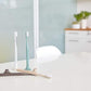 Bogobrush Compostable Toothbrush with Soft Nylon Bristles Stand in Coffee Brown