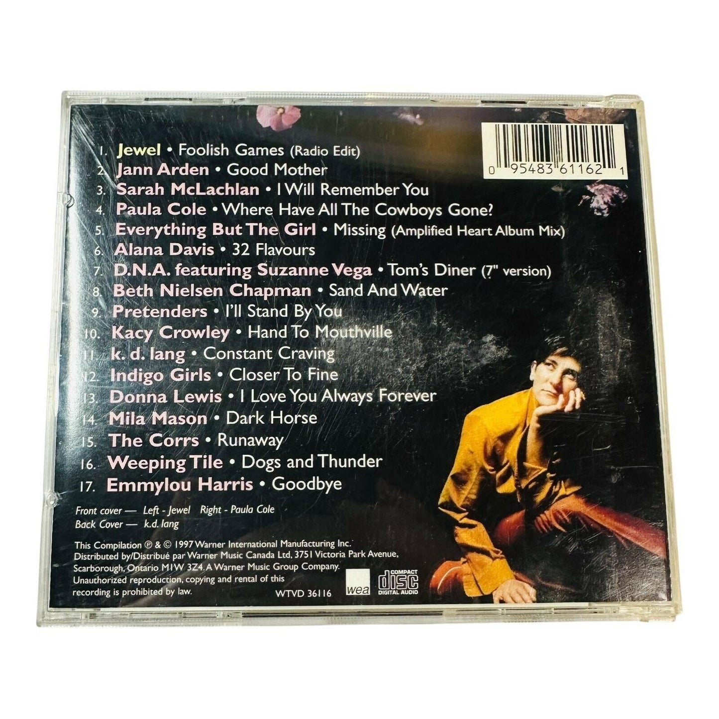 Women & Songs CD Jewel Jann Arden Sarah McLachlan Suzanne Vega Paula Cole 1997