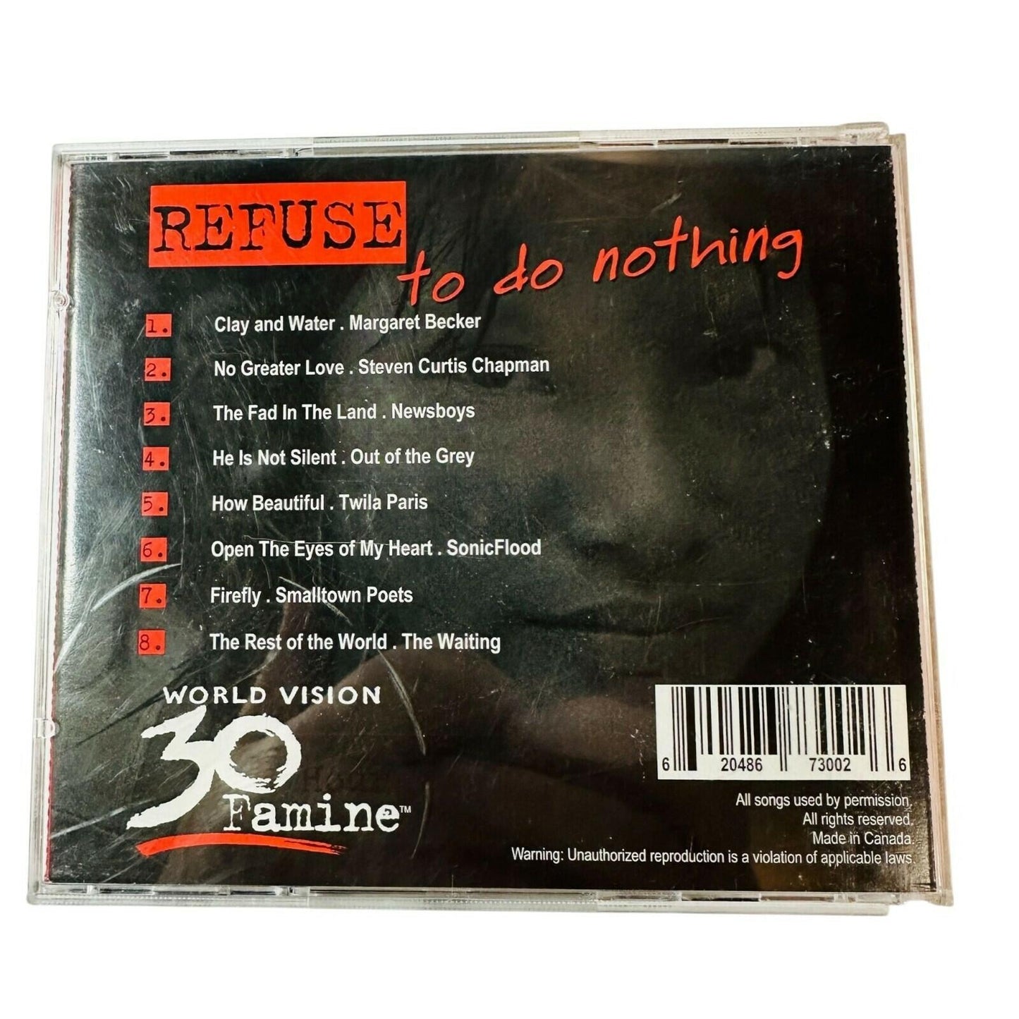 Refuse To Do Nothing World Vision 30 Famine CD Album