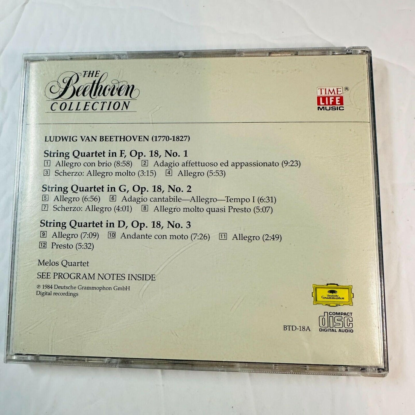 The Beethoven Collection CD Melos Quartet Ludwig Van Beethoven Symphony 4 & 7