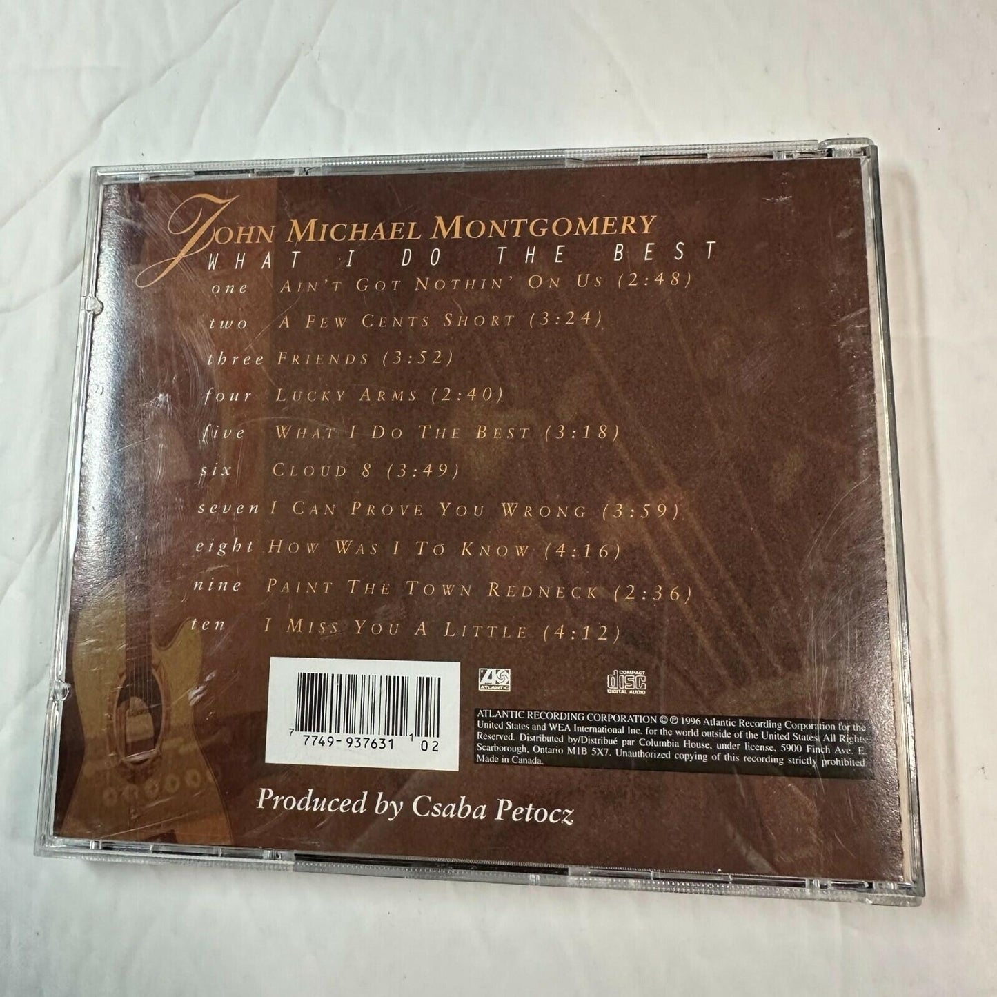 John Michael Montgomery "What I Do The Best" CD Album Country Music