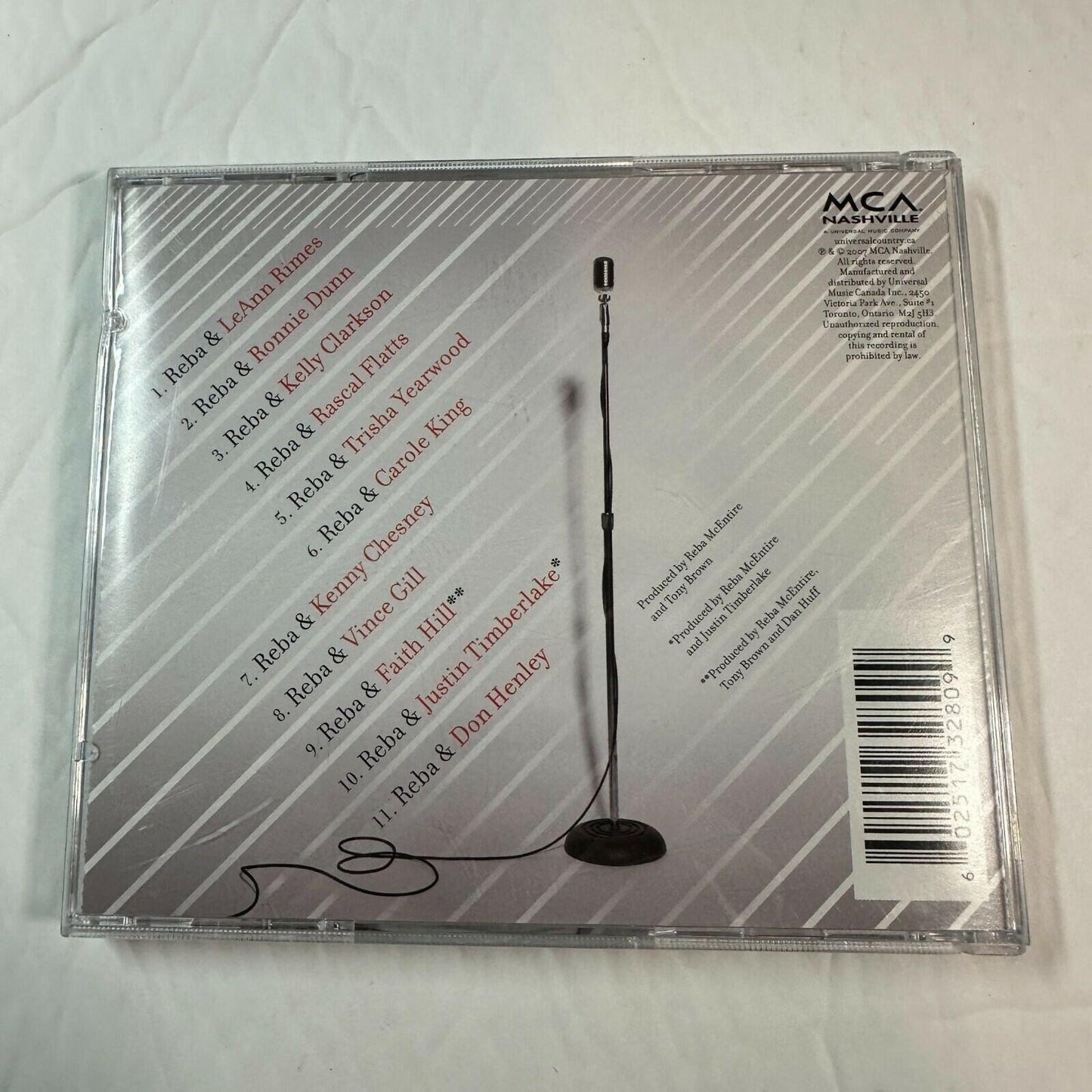 Reba McEntire Duets CD Album Featuring Various Artists 2007 MCA Nashville