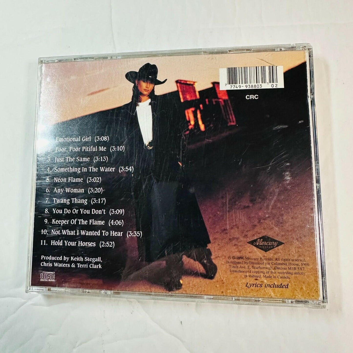 Terri Clark "Just The Same" Country Music CD 1996 Keith Stegall Mercury Records