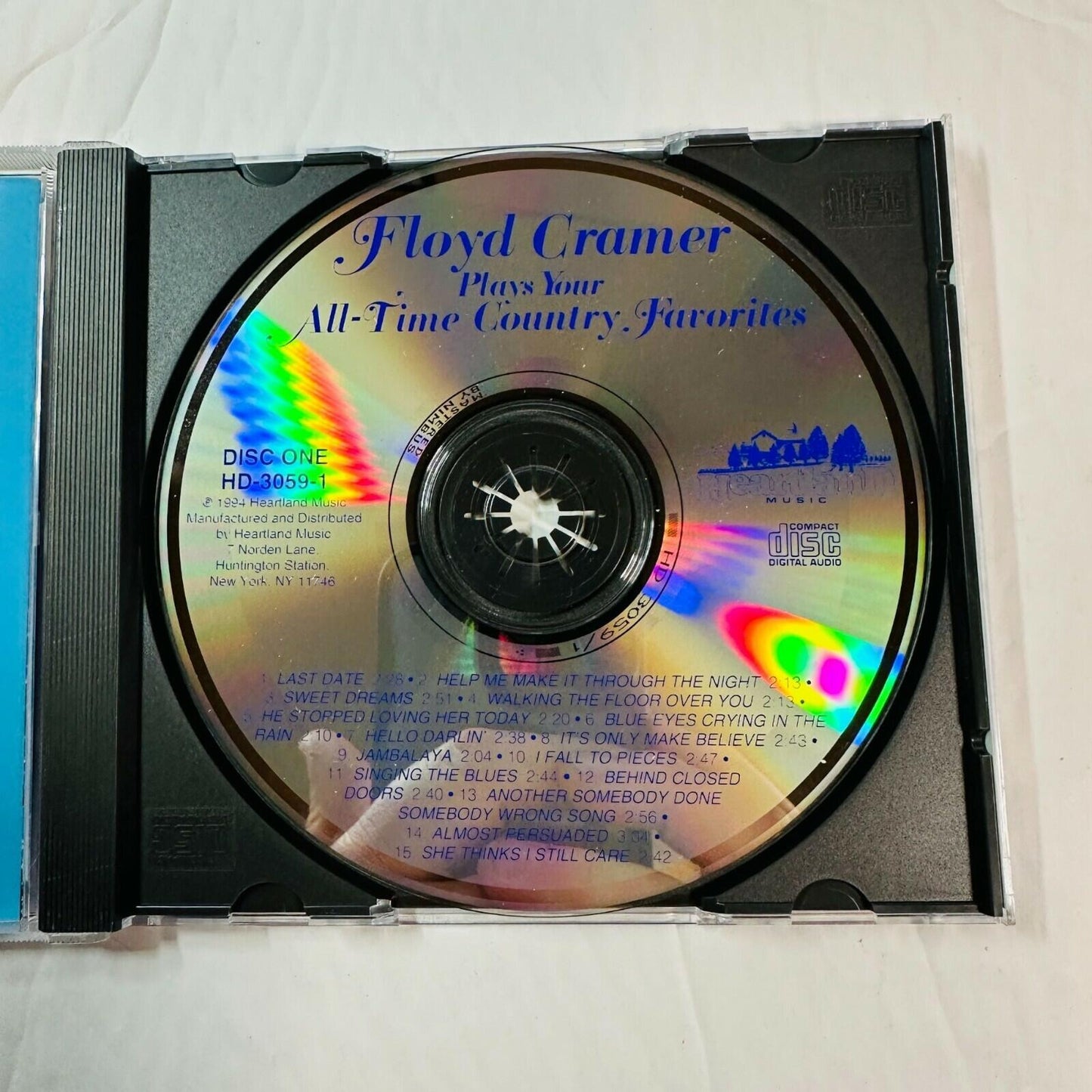 Floyd Cramer "Plays Your All-Time Country Favorites" CD Disc One 1994