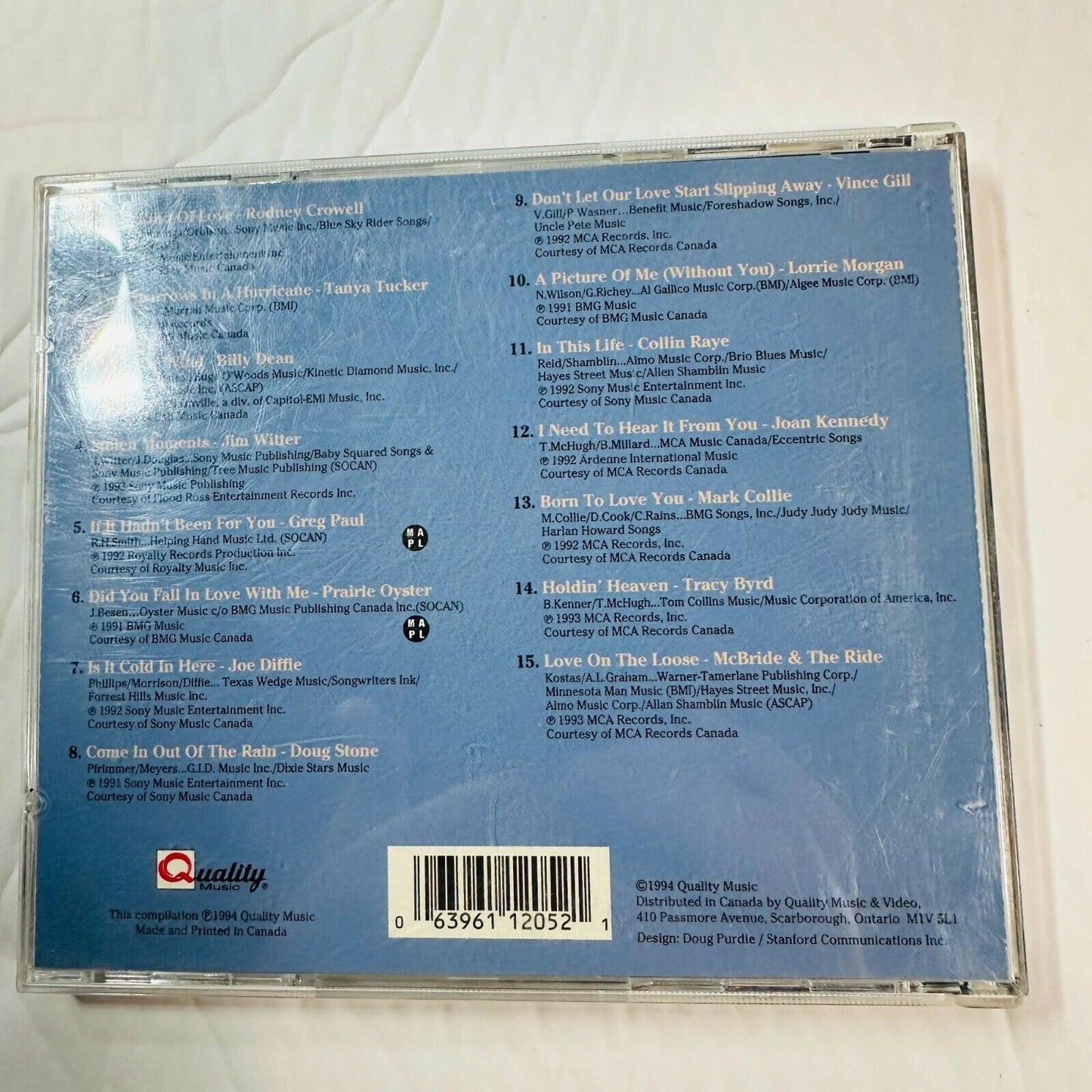 Todays Most Requested Country Love Songs 94 CD Album