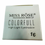 Miss Rose Colorfull High-Light Eyeshadow Shade 16 Professional Makeup Compact Po