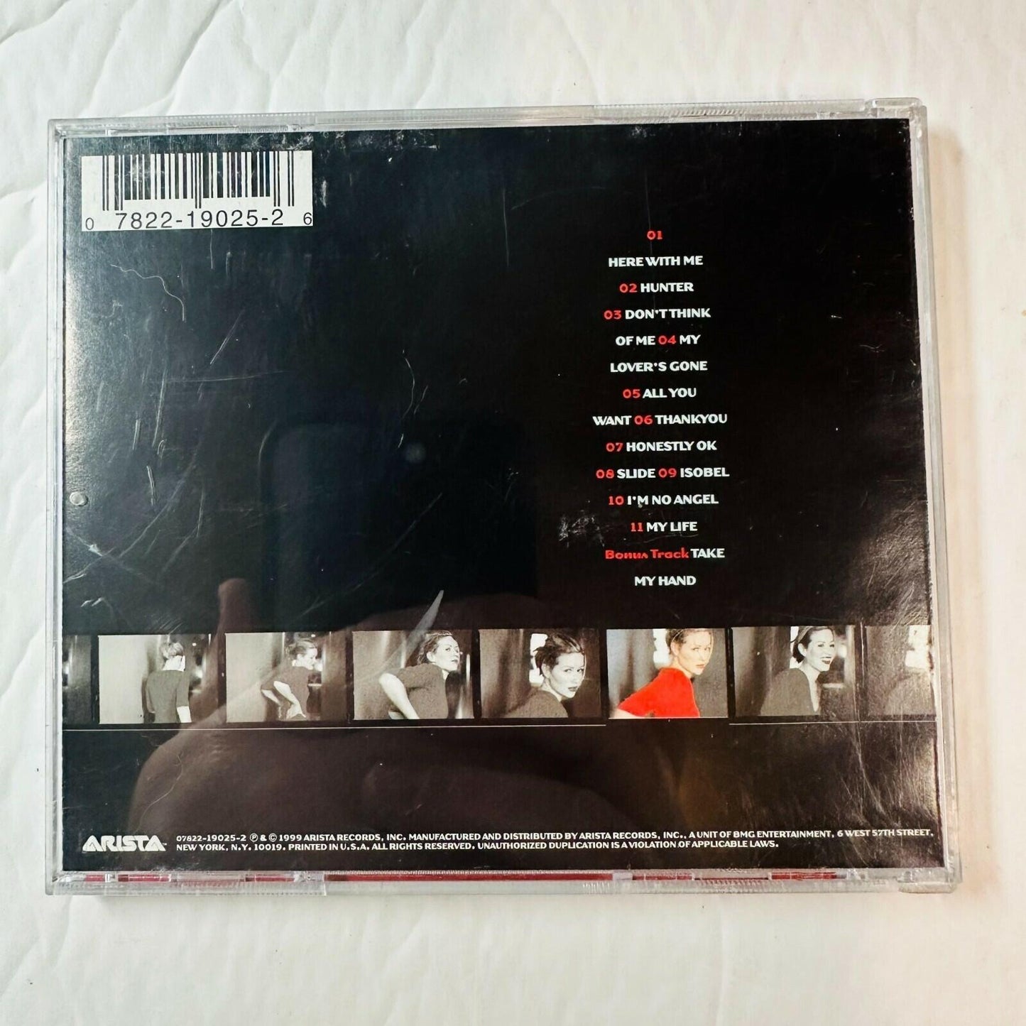 Dido No Angel CD Album 1999 Arista Records Pop Music With Jewel Case & Tracklist