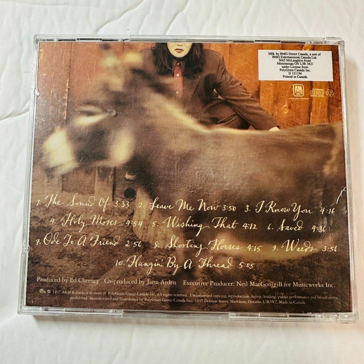 Jann Arden Happy? Music CD Album 1997 Release Mint/BMG Direct Jewel Case