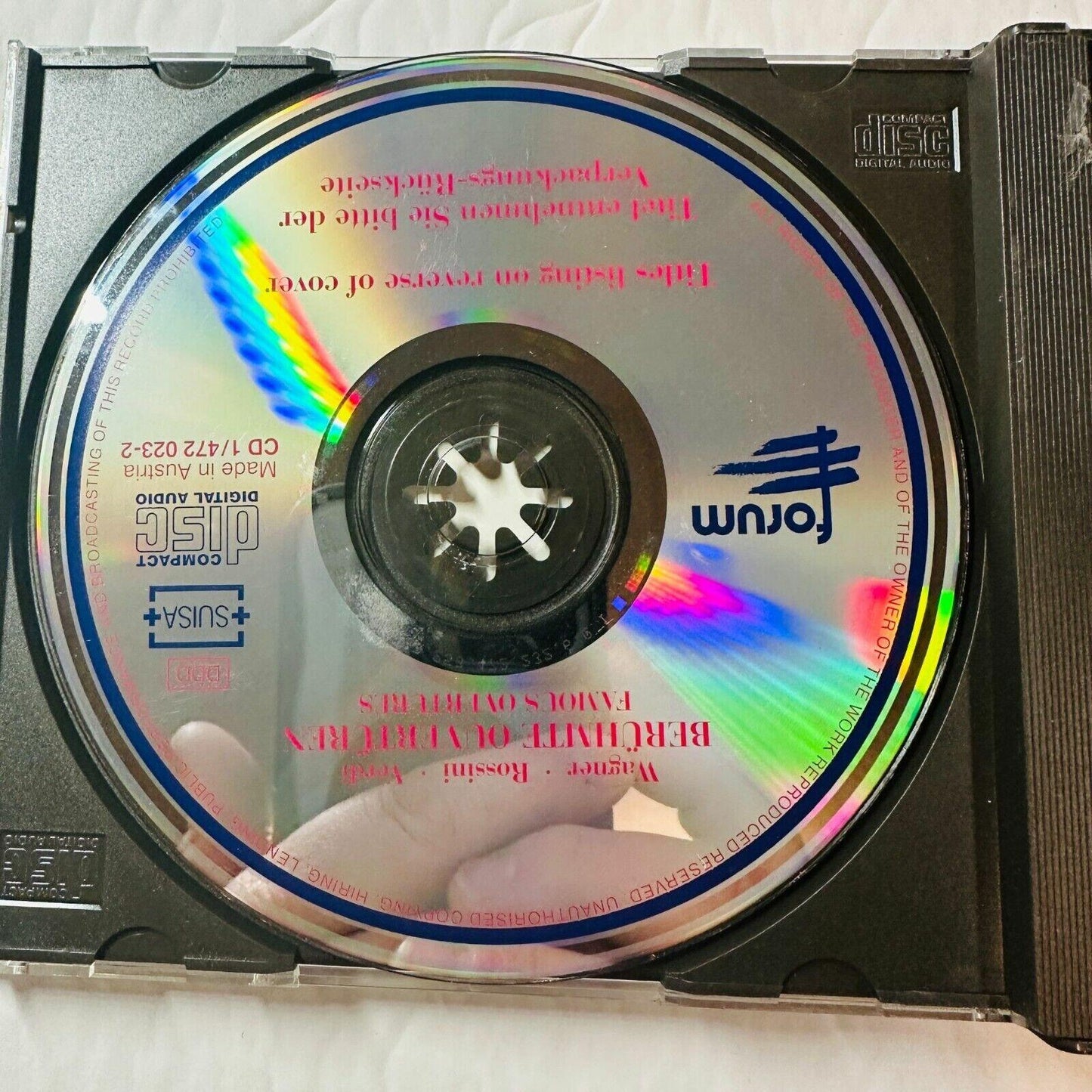 Wagner Rossini Verdi Berühmte Ouvertüren 2-CD Forum London Symphony Orchestra