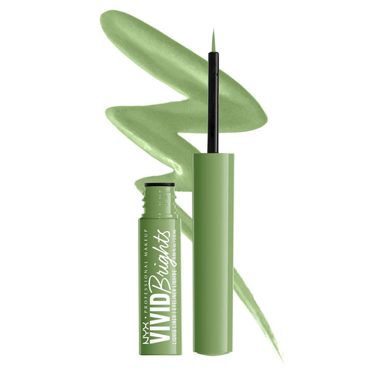 NYX PROFESSIONAL MAKEUP Vivid Brights Liquid Eyeliner Precise Tip Ghosted Green